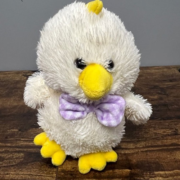 Walmart Easter‎ Chick with Purple Neck Bow Plush - Picture 1 of 5